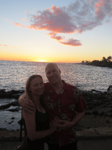 Abendsonne Ingo und Mel